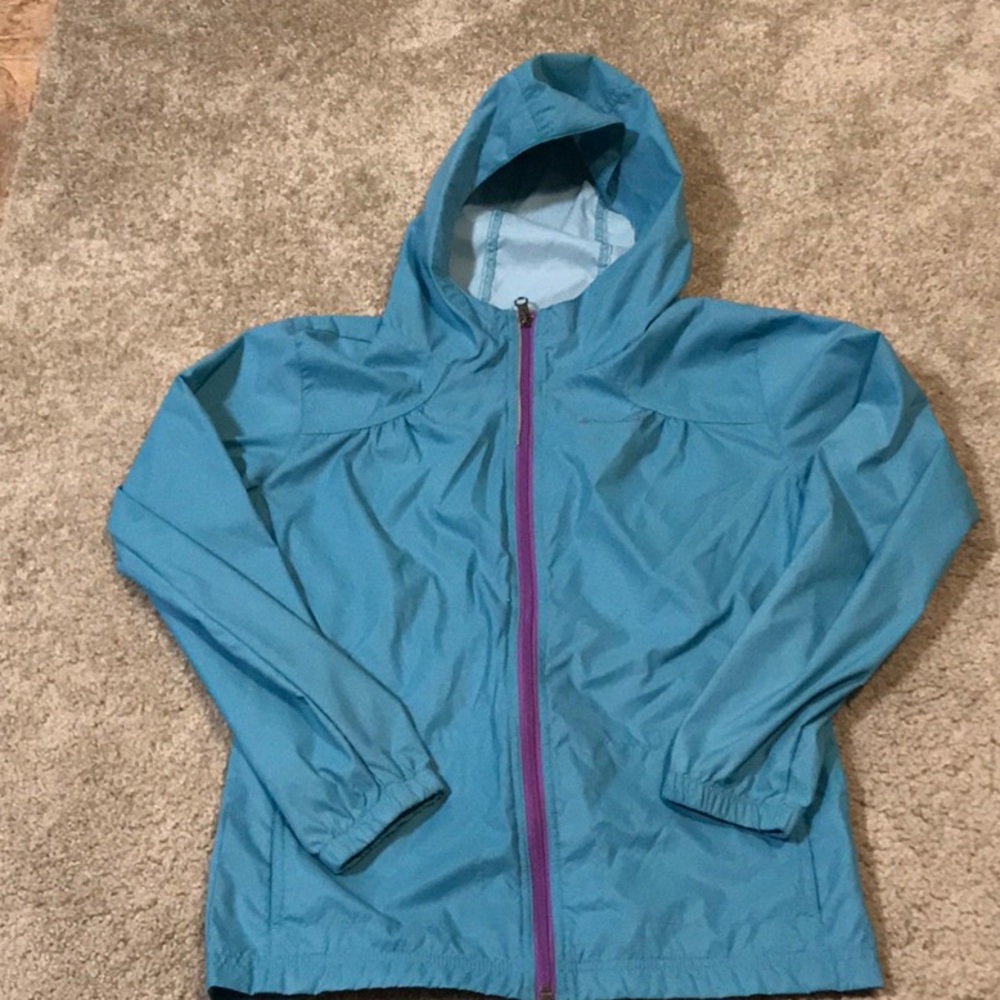 Girls preowned Columbia hoodie windbreaker jacket – 14/16 large